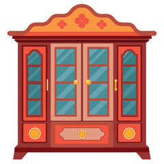 China Cabinet for Dining Room and Display Storage