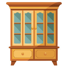 China Cabinet for Dining Room and Display Storage