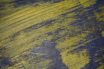 Abstract yellow and blue watercolor paint brush background, Colorful paint splatter on a illusion...