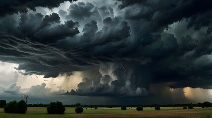 Obraz premium Heavy cloud before rain 