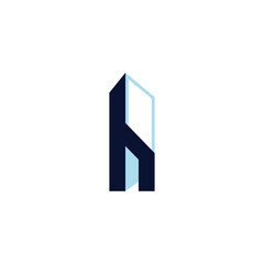 H Building Logo Vector. Home Logo Design
