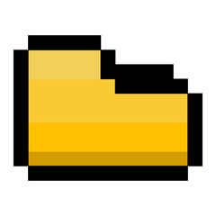 pixel art style of folder icon, file icon