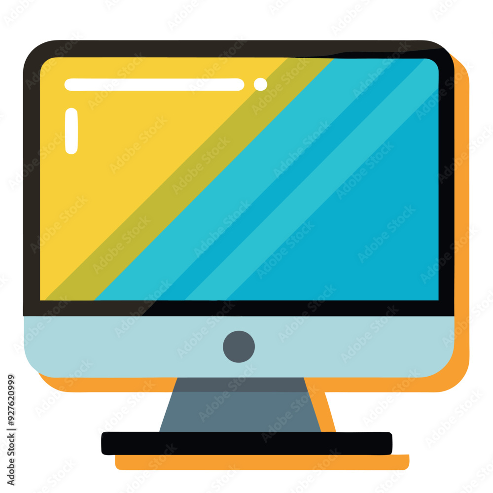 Aufkleber computer screen for home office and digital display