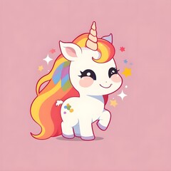 A cute adorable unicorn