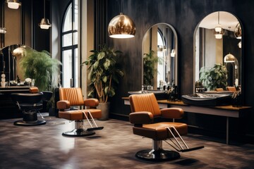 Fototapeta premium Interior of a luxury hairdressing salon