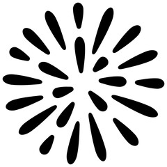 firework display solid icon