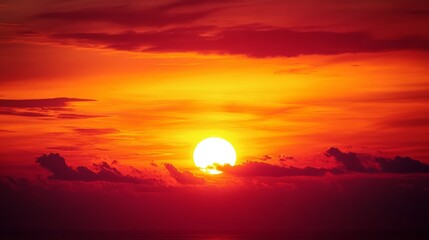 Obraz premium Start again, like the sunrise, the dawn of the sky. At this moment, we should take a new attitude to meet the challenges and opportunities of life!