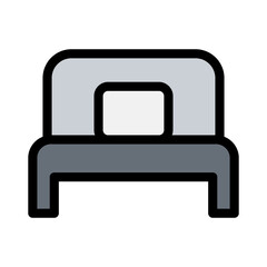Single bed icon