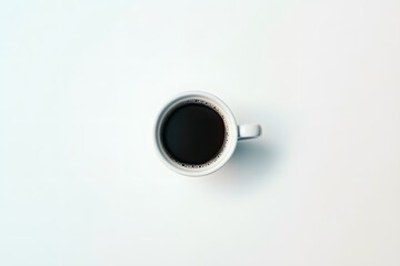 cup of coffee on a white table