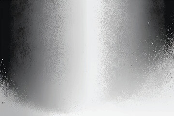 Obraz premium black and white vector background with cloudy white center and gradient black grunge texture on bottom border, silver gray background with black