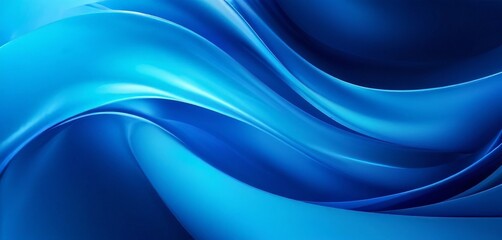 Obraz premium blue waves background