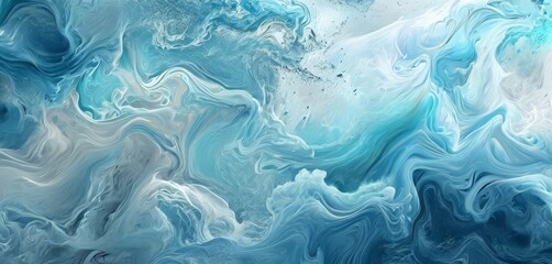 Naklejka premium abstract blue and white marble background