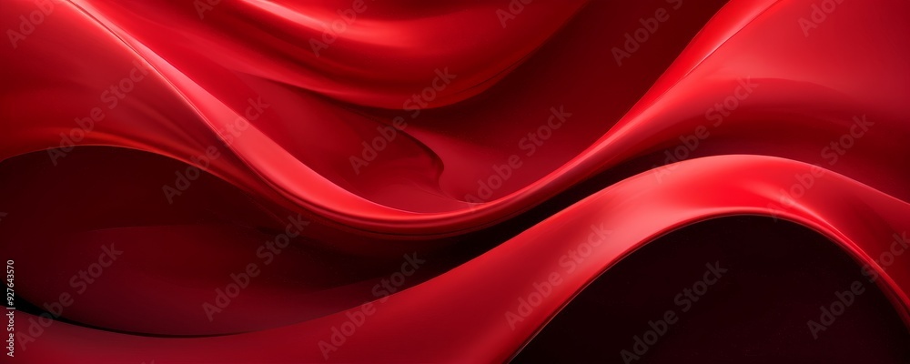Poster red abstract background with smooth