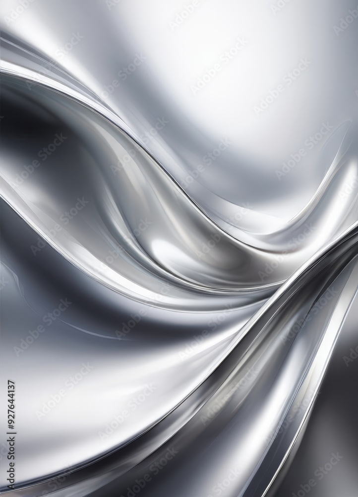 Poster silver background with smooth