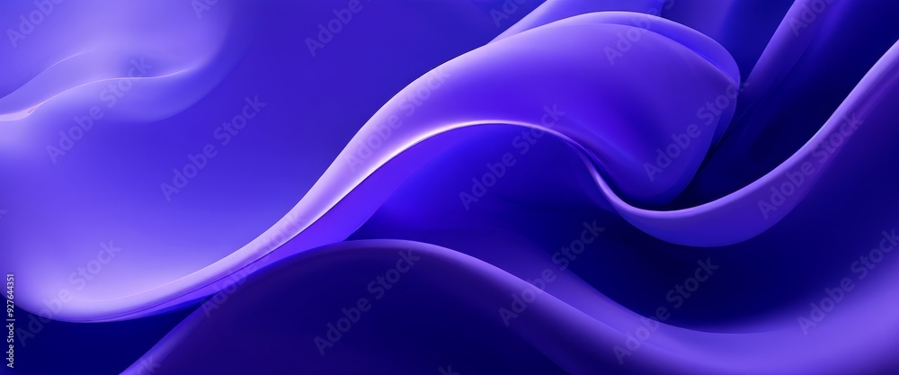 Poster purple background with wavy pattern