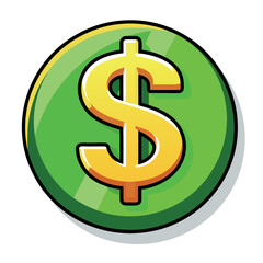 Obraz premium Dollar Symbol Vector Design