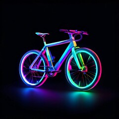 Fototapeta premium silhouette of a bicycle