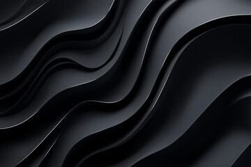 Obraz premium Abstract Black Wave Geometry background