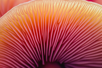 The abstract white underside of the mushroom as wallpaper background illustration