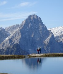 hiker in the mountains