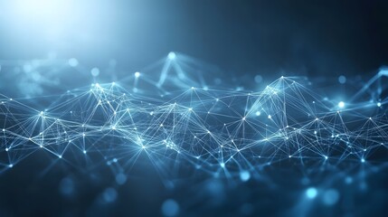 Modern high-tech backdrop blue gradient digital mesh network, perfect for a cybersecurity UI design