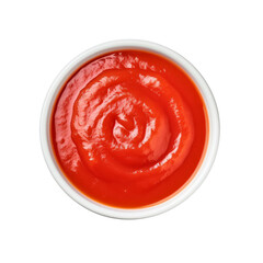 Smooth and Rich Tomato Sauce in a White Dish Bowl
