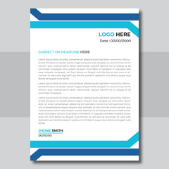 Obraz premium business corporate letterhead design template