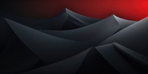 Abstract dark background with textured black peaks against a red backdrop.