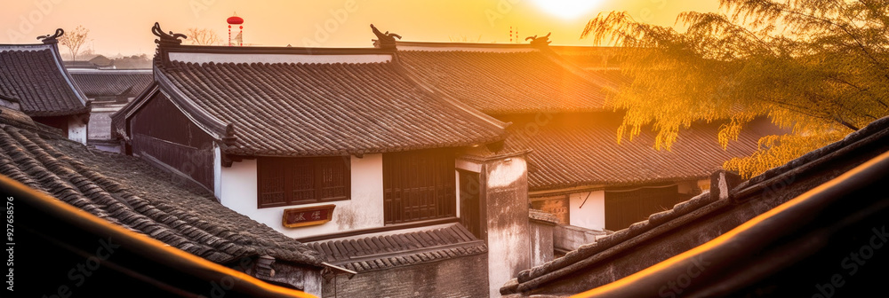 Wall mural suzhou panorama china