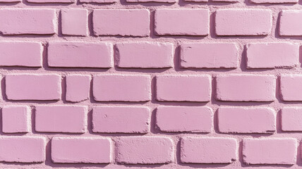 Abstract shot of a textured painted brick wall in pastel pink slightly faded color with subtle imperfections for a soft and nostalgic design concept 
