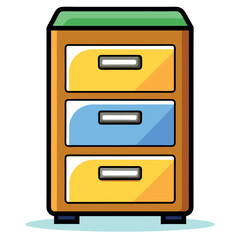 Filing Cabinet Vector Design