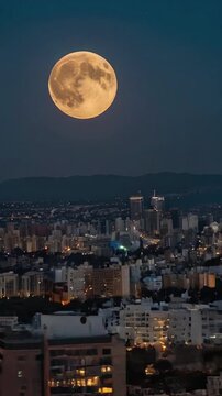 night view of the city of colorful HD high resolution with hyper realistic High Definition, 4K Background video.