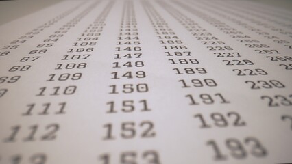 Number Grid for Educational Purposes
