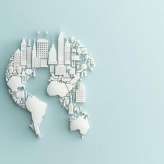 Obraz premium Economic expansion, global prosperity, innovation trends, 3D illustration