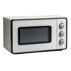 Fototapeta premium Microwave oven isolated on white transparent. Kitchen home appliance 