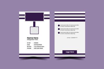 Modern Identity Card.Modern and minimalist id card template,Creative id card design for your company employee.
Vector id card template, Modern colorful icon collection.Abstract professional id card de