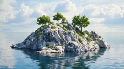 Obraz premium tropical island in the ocean