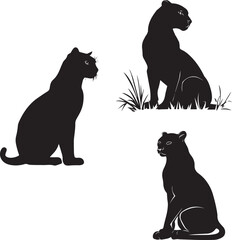 Black Panther Silhouette Vector