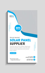 Solar Energy social media Instagram Stories or web banner template design