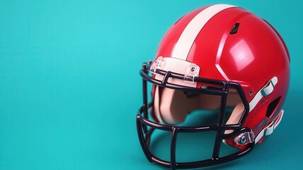 Fototapeta premium Helmet toss after a winning touchdown in American football flat design top view night game water color Complementary Color Scheme