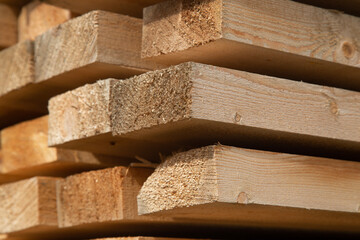 Edged boards.Building material.The material is made of wood