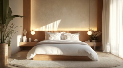 Modern Bedroom Interior: 3D Render Design Inspiration