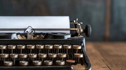 Vintage Typewriter Keys: A Close-Up Look