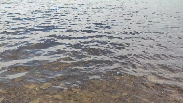 clear water of the river