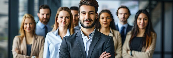 Obraz premium coworkers standing in office