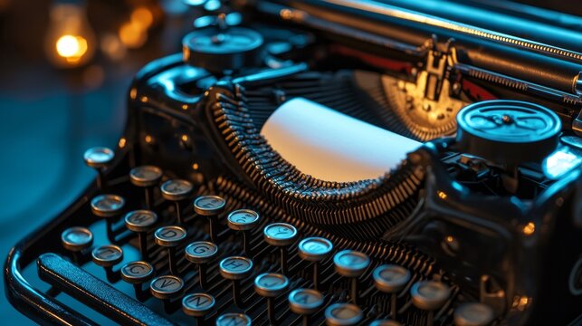 Vintage Typewriter Close-Up: A Nostalgic Look at the Past 2