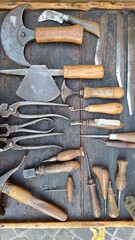 old rusty tools