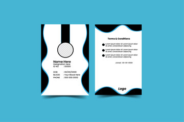 Modern Identity Card.Modern and minimalist id card template,Creative id card design for your company employee.
Vector id card template, Modern colorful icon collection.Abstract professional id card de