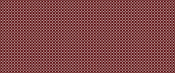 Red and white textured metallic background with mesh pattern and circular dot details
