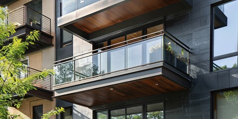 Obraz premium modern balcony, manhattan